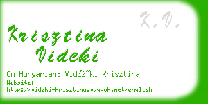 krisztina videki business card